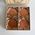 Copper Cute Vintage 1950s–60s Solid Copper Coasters, Set of 4 With Original Box For Sale - Image 8 of 10