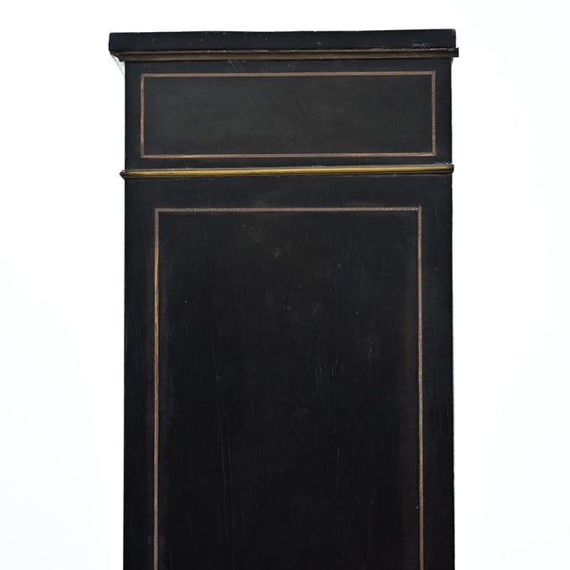 French 19th Century Ebonized & Inlay Petite Bibliotheque For Sale - Image 4 of 15