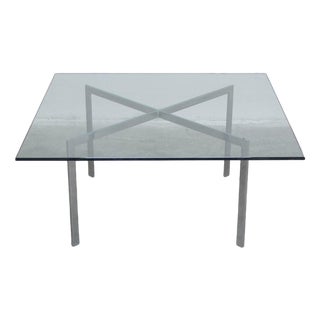 Glass Barcelona Coffee Table by Mies van der Rohe for Knoll, 1929 For Sale