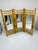 Tan Vintage Table Top Bamboo Trifold Mirror For Sale - Image 8 of 8
