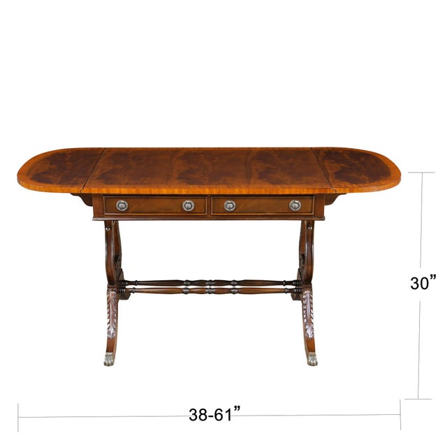 Yet another item in the Niagara Furniture lyre collection, our Dropside Lyre or Harp Desk has a beautifully crafted top...