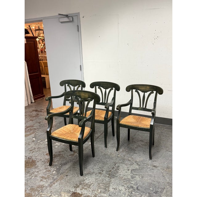 Traditional Pottery Barn Napoleon Dining Chairs, Set of Four For Sale - Image 3 of 12