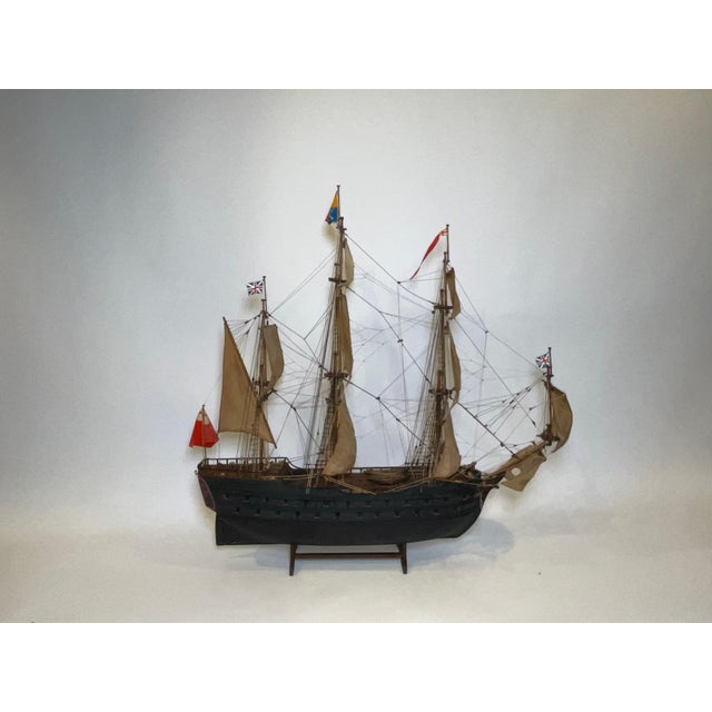 Scale Ship Model of an English Frigate For Sale In Boston - Image 6 of 12