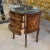 French 1980s Louis XV Style Marble Topped Marquetry Small Commode For Sale - Image 3 of 3