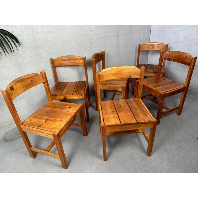 Vintage Dining Room Chairs, Set of 6 For Sale - Image 3 of 13