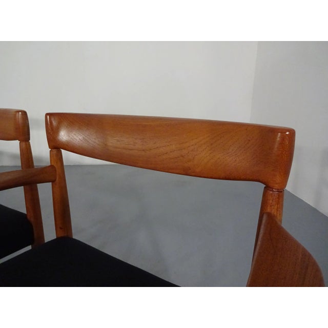 Black Danish Teak Dining Chairs by H. W. Klein for Bramin, 1960s, Set of 6 For Sale - Image 8 of 18