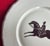 Art Deco Large French Paris Porcelain Art Deco Charger Plate With Equestrian Silhouette of Horse & Rider Manner of Gio Ponti Signed Primavera For Sale - Image 3 of 6