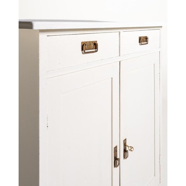 White Art Deco Style Sideboard, 1960s For Sale - Image 8 of 12