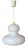 Opaline Glass Pendant Light, 1970s For Sale