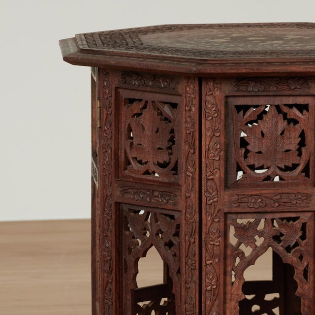 1920s Pair of Antique Anglo Indian Tables or Stands For Sale - Image 5 of 16