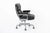 Metal Eames Herman Miller Time Life Black Leather Office Chair For Sale - Image 7 of 12