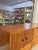 1960s Mid-Century Modern Possibly Teak Credenza / Dresser With Sculpted Pulls & Glass-Front Tray Drawers For Sale - Image 10 of 10