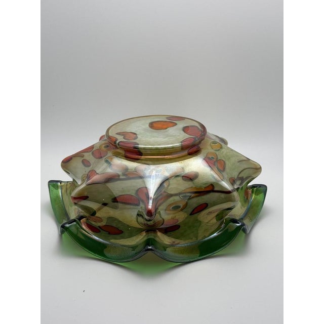 1930s Bohemian Art Glass Bowl by Ernst Steinwald, 1930s For Sale - Image 5 of 8