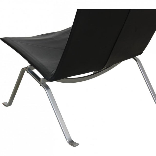 Pk22 Chair in Black Leather by Poul Kjærholm for Kold Christensen, 1970s For Sale - Image 4 of 18