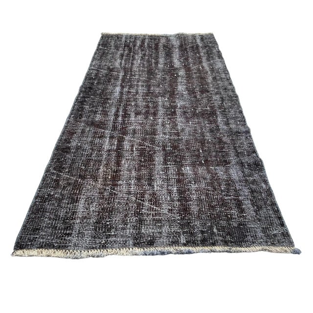 Vintage Turkish Distressed Rug in Wool, 1970s For Sale - Image 11 of 11