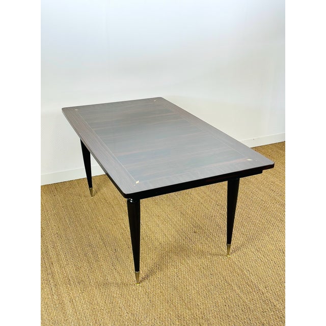1940s Art Deco Table in Macassar Ebony, 1940s For Sale - Image 5 of 18