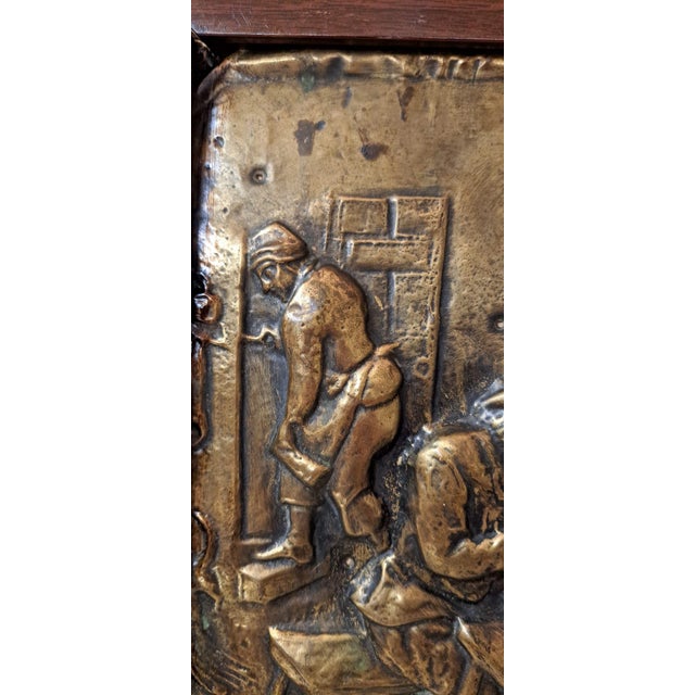 Vintage Brass Relief Panel, 1960 For Sale - Image 6 of 10