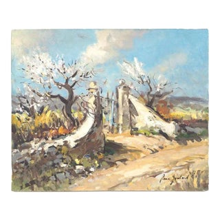20th Century French Impressionist Oil on Canvas Provence Olive Trees Landscape For Sale