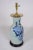 Chinese antique blue and white vase table lamp. The big bird surround lots big flowers and leave. Very Whimsical. 8" dia....