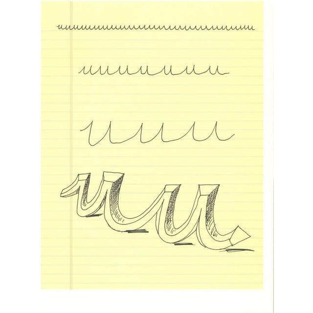 David Hockney, U from Hockneys Alphabet, Lithograph, Framed For Sale - Image 4 of 4