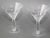 Royal Doulton Martini Crystal Etched Glasses Set of 2 Vintage Cocktail Barware For Sale - Image 11 of 12