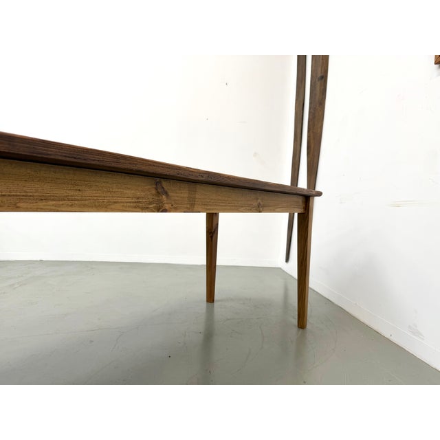 Farmhouse Table in Pine with Spindle Legs, 1950s For Sale - Image 4 of 18