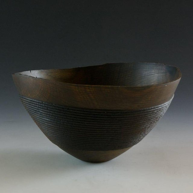Not Yet Made - Made To Order Rope Bowl in Oak and Oxides Wood by Yann Marot For Sale - Image 5 of 7