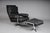 Set of Vintage Lounge Chair and Ottoman in Black Leather by Arne Norell, 1960s For Sale - Image 3 of 18