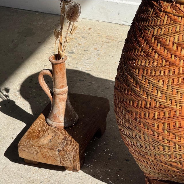 Large Indonesian Oval Wickerwork Basket with Lid For Sale - Image 10 of 18