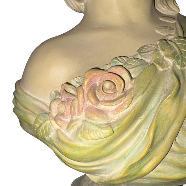 Ceramic Bust of Diana the Huntress For Sale In Los Angeles - Image 6 of 6