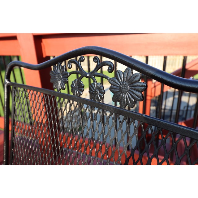 Midcentury Russell Woodard Briarwood Wrought-Iron Patio Dining Set, 7 Pieces, Attributed For Sale - Image 14 of 15