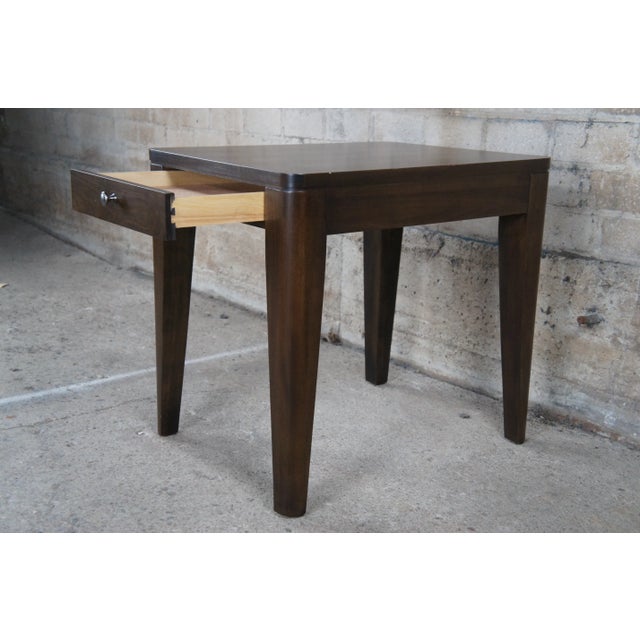 Heritage Modern Walnut Finish Nightstand For Sale - Image 10 of 12