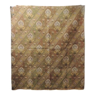 Vintage Turkish Woven Floral Tapestry Panel For Sale