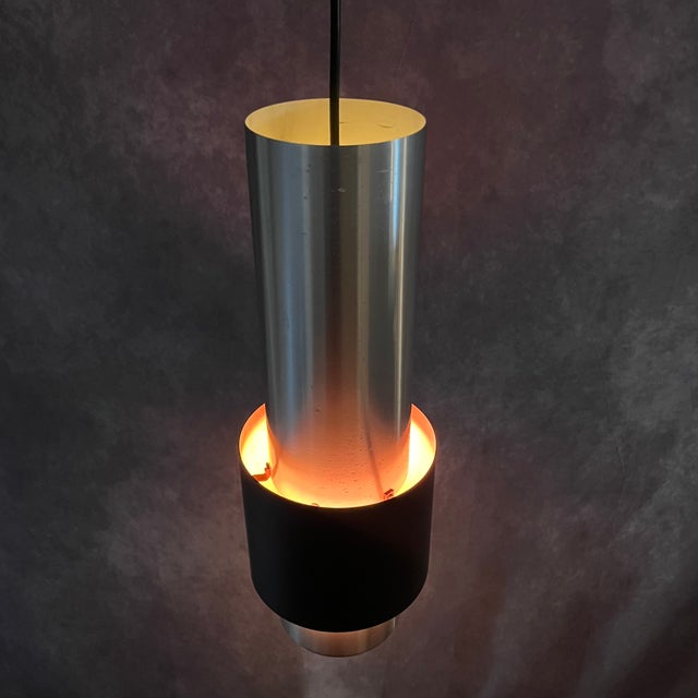 Fog & Mørup Vintage Danish Zenith Metal Lamps from Fog & Mørup, 1967, Set of 2 For Sale - Image 4 of 12