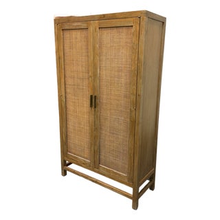 Crate & Barrel Blake Two-Door Storage Cabinet For Sale