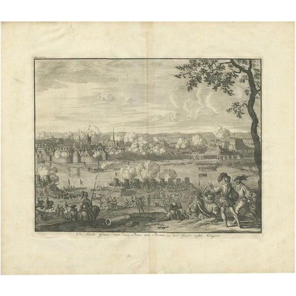 Siege of Grave, 1730, Paper For Sale