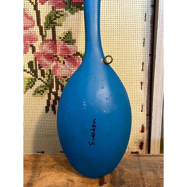 1970s Vintage Hand Painted Wooden Spoon With Hanger and Hooks For Sale In Seattle - Image 6 of 8