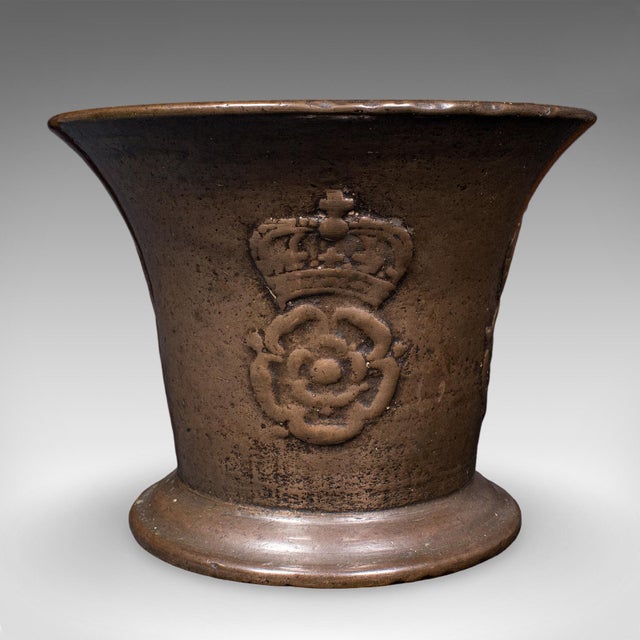 Antique Apothecary Mortar & Pestle, English, Bronze, Kitchen, Chemist, c.1650 For Sale - Image 4 of 10