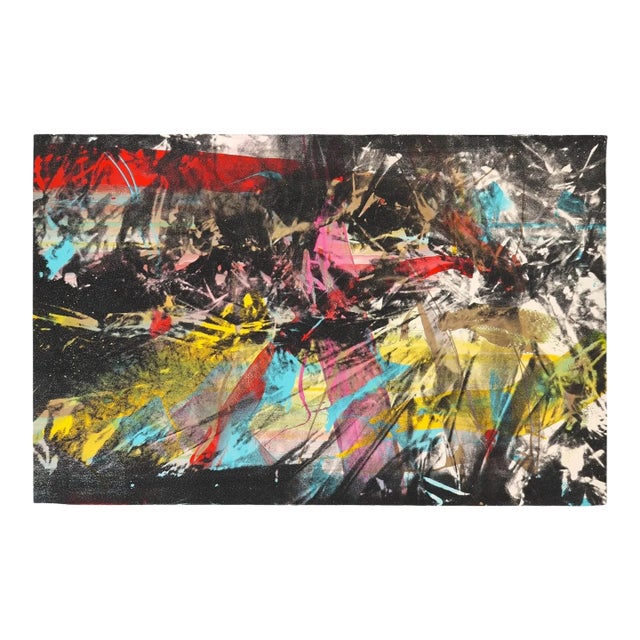Rupert Jasen Smith Large Original Screenprint Augmented With Diamond Dust, Signed, #7/25, 1981 For Sale