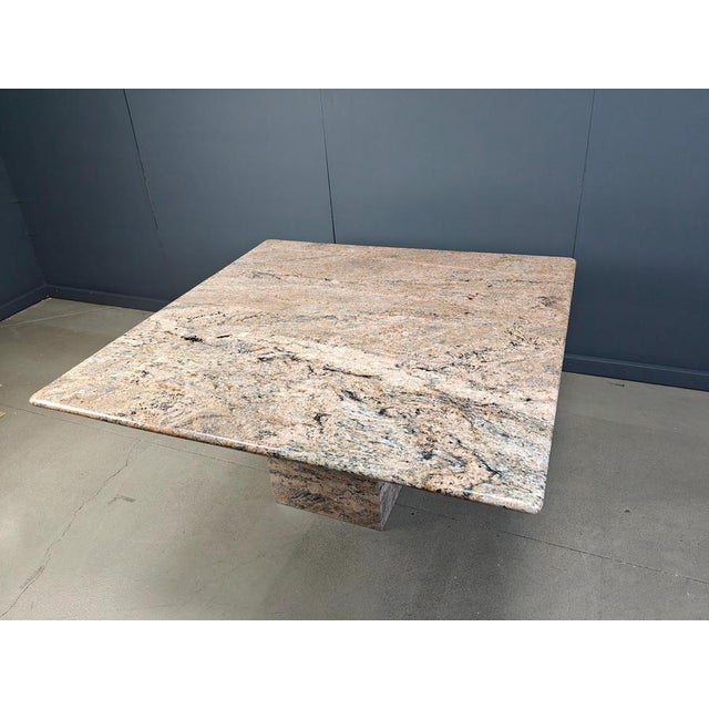 Vintage Granite Square Dining Table, 1970s For Sale - Image 4 of 12
