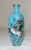 Japanese Antique 19th Century Japanese Meiji Cloiosnne Miniature Enamel Crane Blue Vase For Sale - Image 3 of 13