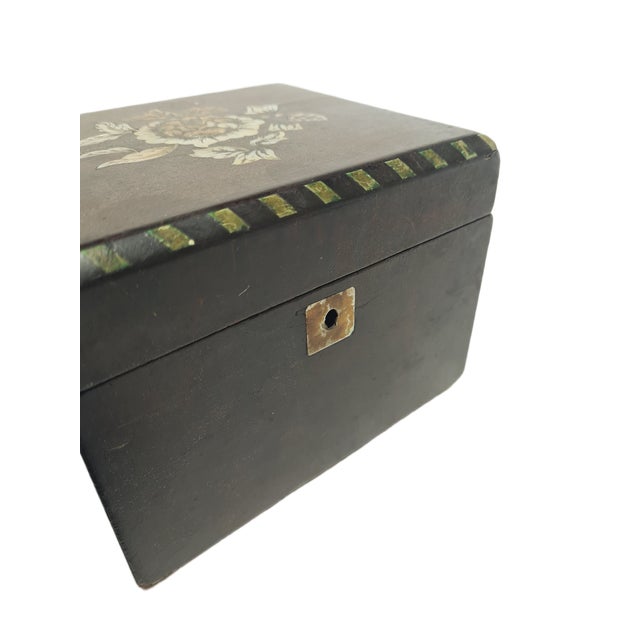 Wood German Art Nouveau Box with Marquetry, 1900s For Sale - Image 7 of 18
