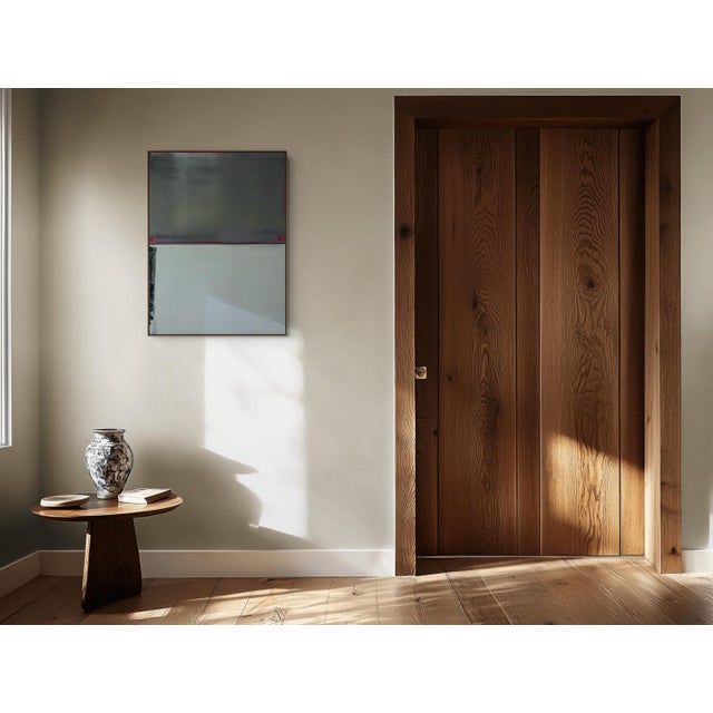 Boecker begins each new work by penciling in his composition. But the work ultimately is about the colors and layers that...