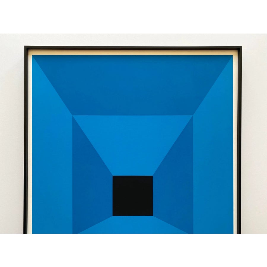 Josef Albers Vintage 1971 Mid Century Modernist Fine Art