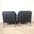 Black Pair Gio Ponti Style Modernist Armchairs For Sale - Image 8 of 18