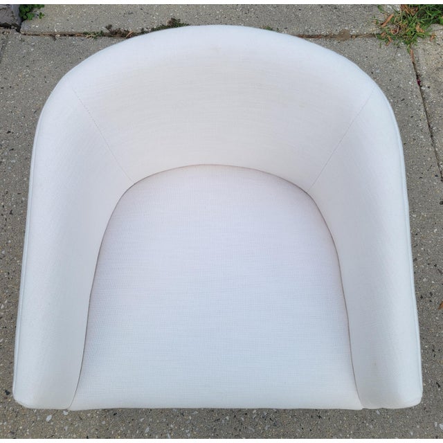 2020s Restoration Hardware Emery Barrelback Slope Arm Chair For Sale - Image 5 of 9