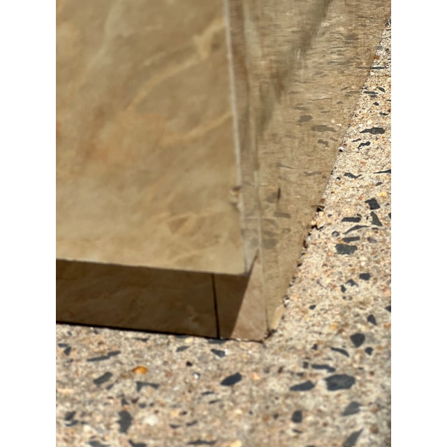 Mid 20th Century Italian Nightstand with Faux Marble Laminate For Sale - Image 11 of 12