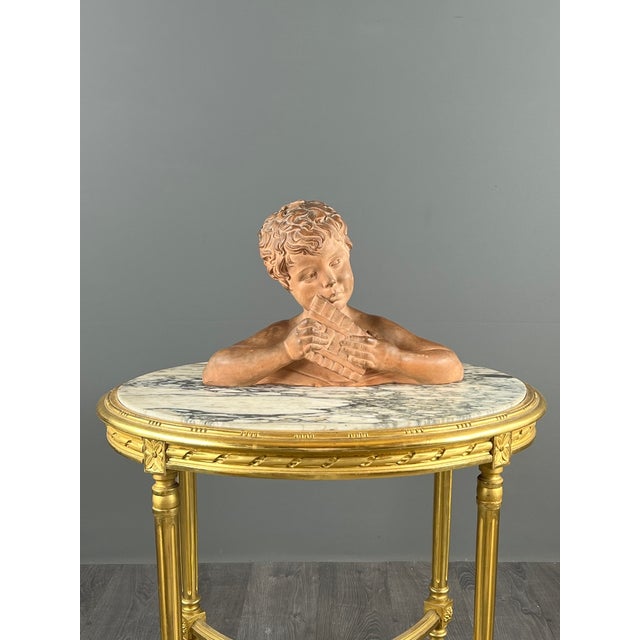 Brown D. H. Chiparus, Sculpture of a Child's Bust, 1890s, Terracotta For Sale - Image 8 of 9