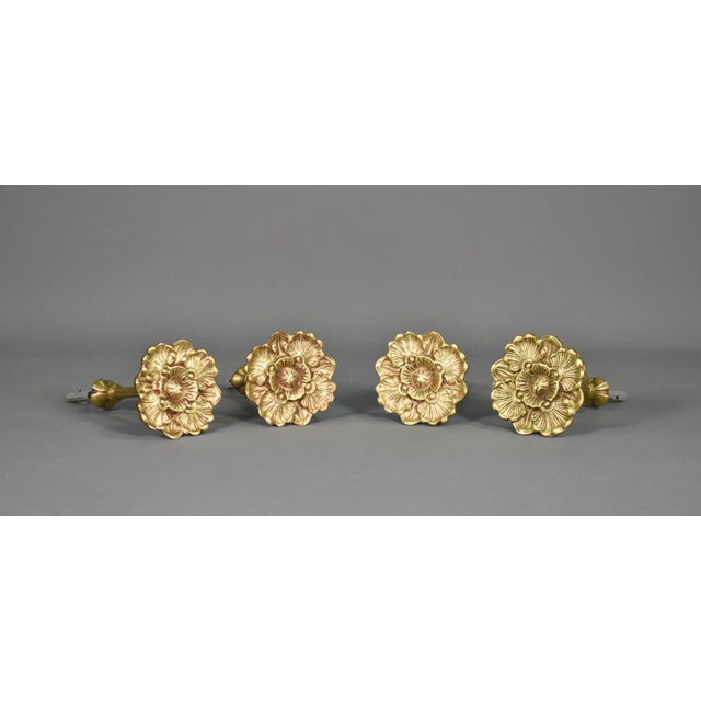 French Bronze Curtain Tie-Backs, Early 20th Century, Set of 4 For Sale - Image 14 of 14