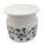Offered is a vintage Arabia Finland Blueberry pattern ceramic jar with lid from the Pomona collection originally designed...